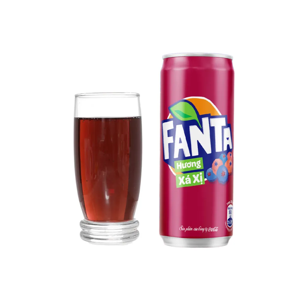 Thùng 24 lon nước ngọt Fanta xá xị 320ml