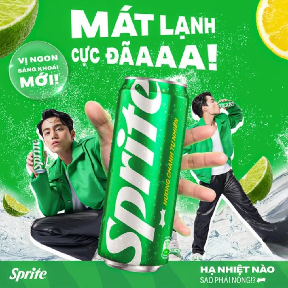 Thùng 24 lon nước ngọt Sprite chanh 235ml