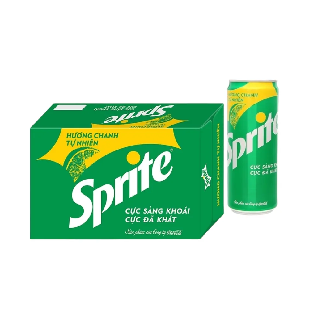 Thùng 24 lon nước ngọt Sprite chanh 320ml
