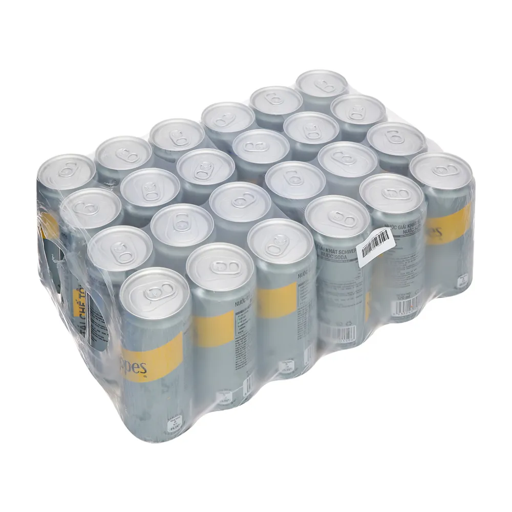 Thùng 24 lon nước soda Schweppes không đường 320ml