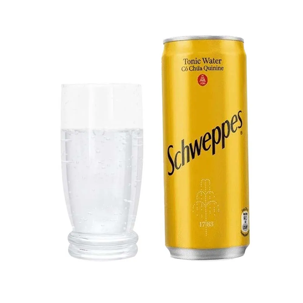 Thùng 24 lon nước soda Schweppes Tonic Water 320ml
