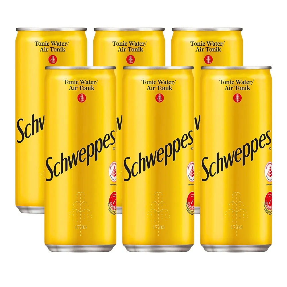Thùng 24 lon nước soda Schweppes Tonic Water 320ml