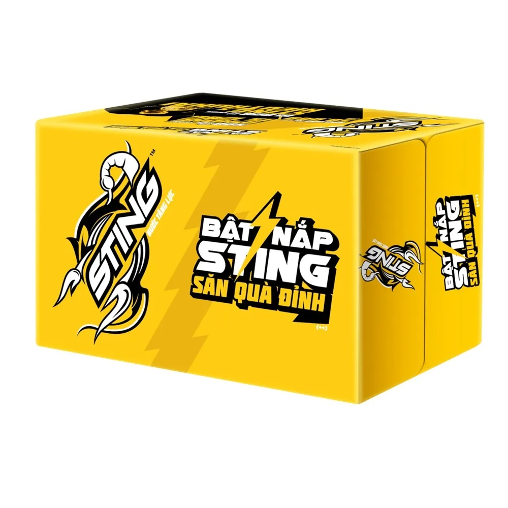 Thùng 24 lon nước tăng lực Sting Gold 320ml