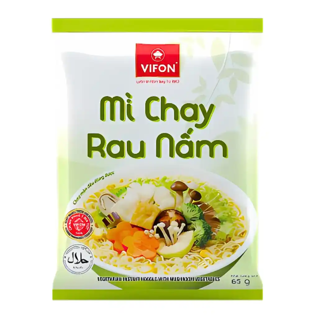 Thùng 30 gói mì chay Vifon vị rau nấm/lẩu thái gói 65g