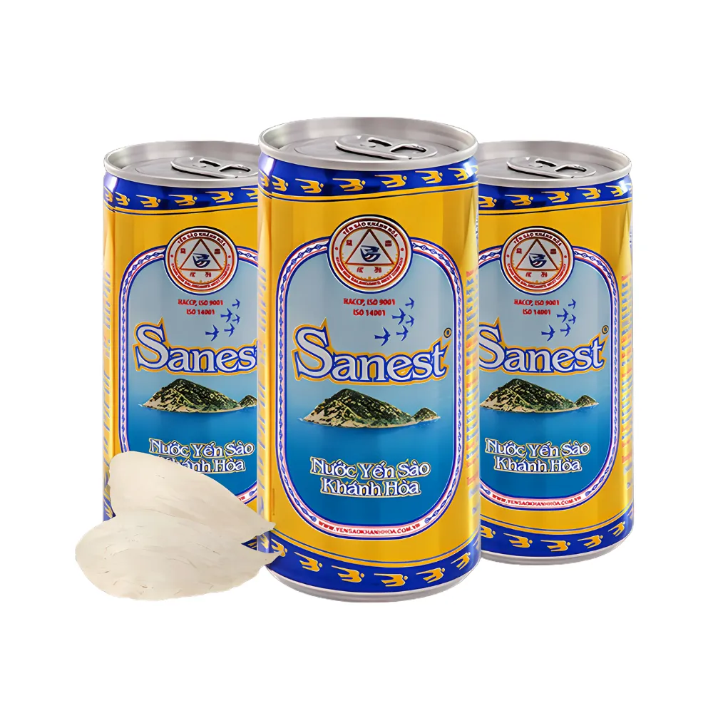 Thùng 30 lon nước yến sào Khánh Hoà Sanest có đường 190ml