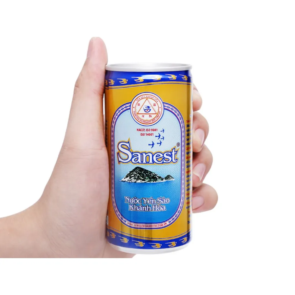 Thùng 30 lon nước yến sào Khánh Hoà Sanest có đường 190ml