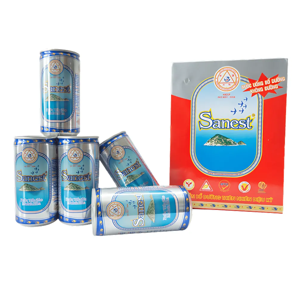 Thùng 30 lon nước yến sào Khánh Hoà Sanest không đường 190ml