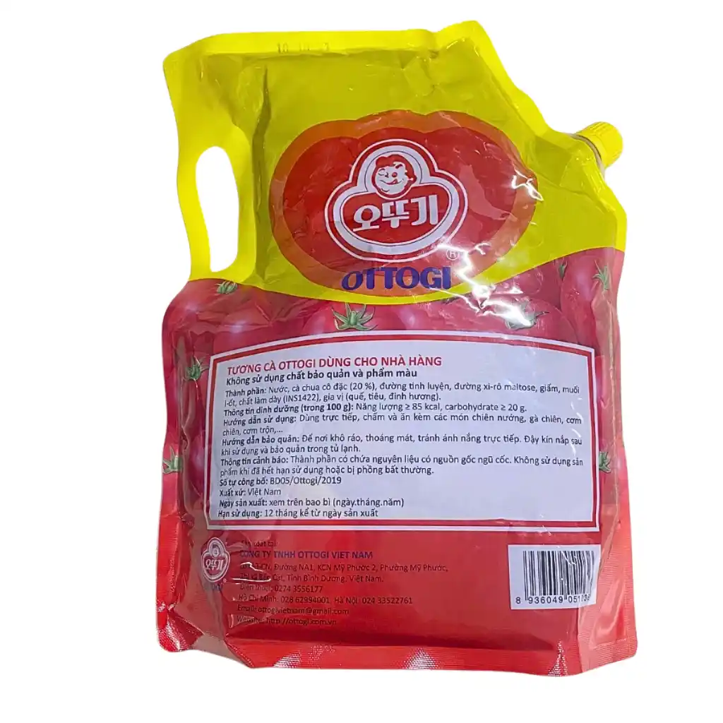 Thùng 4 gói xốt cà chua Ottogi 3kg