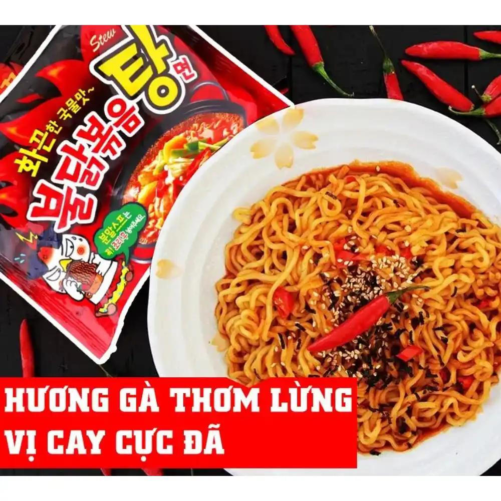 Thùng 40 gói mì gà cay Stew Samyang 145g