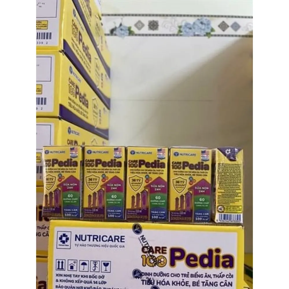 Thùng 48 hộp sữa bột pha sẵn Care 100 Pedia 110ml