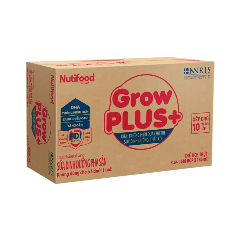 Thùng 48 hộp sữa bột pha sẵn Colos 24h Grow Plus 180ml