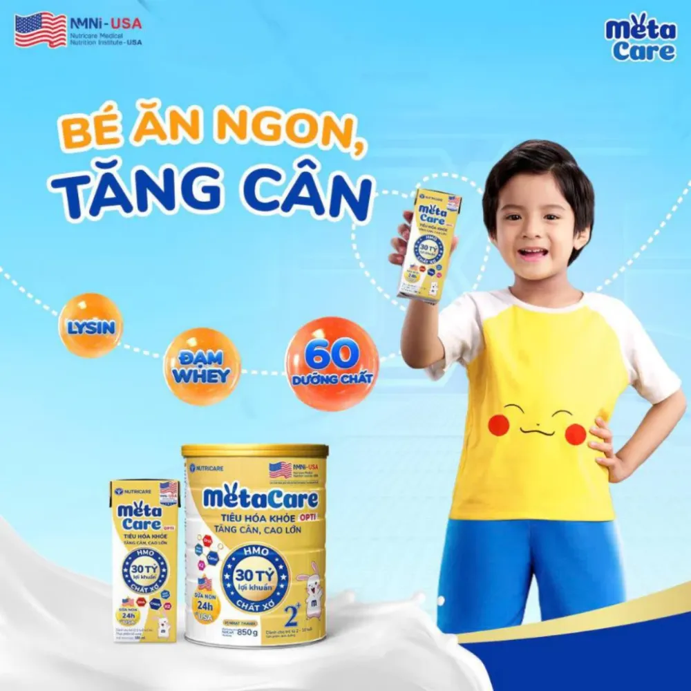 Thùng 48 hộp sữa bột pha sẵn Nutricare MetaCare Opti 180ml