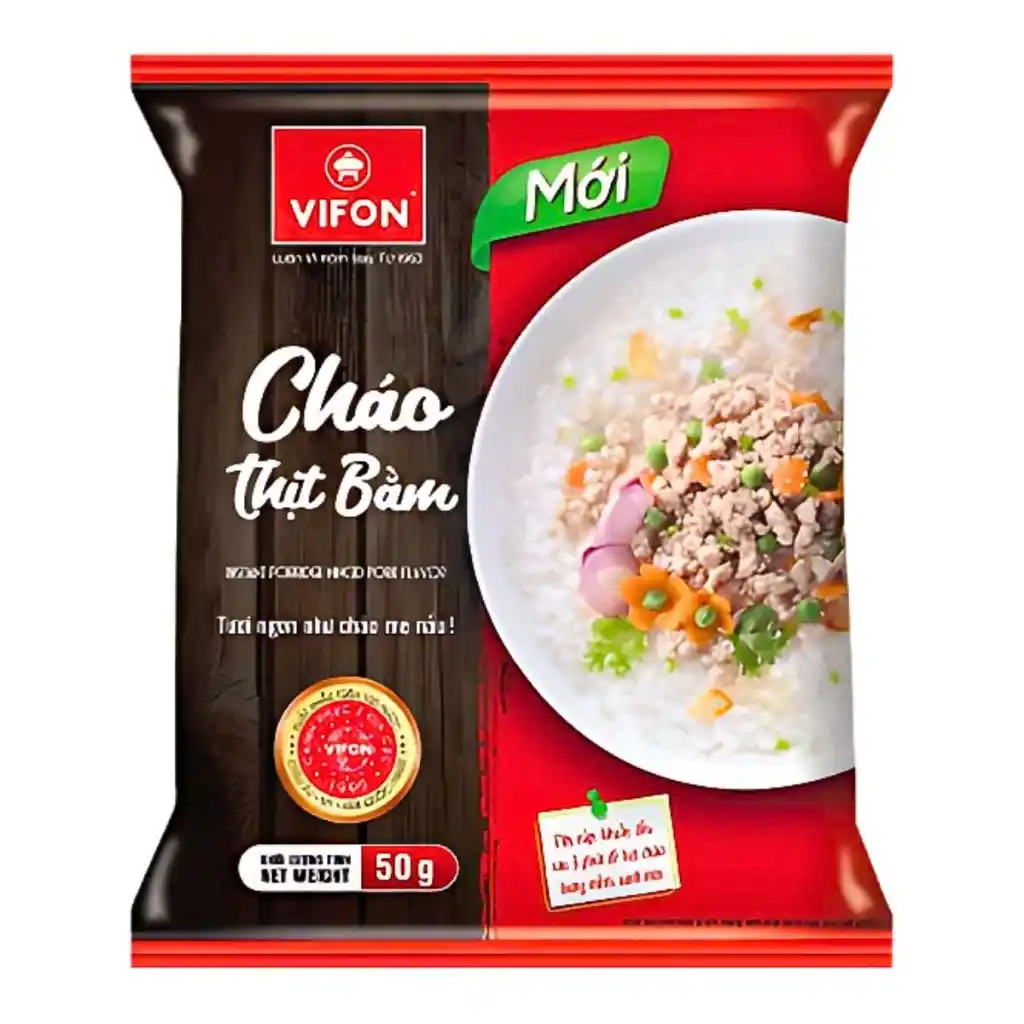Thùng 50 gói cháo thịt bằm/gà/cá Vifon 50g