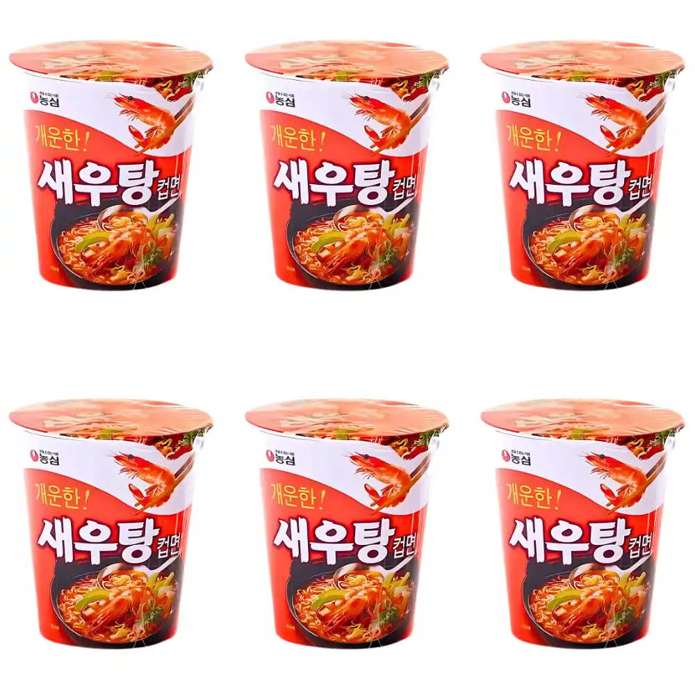 Thùng 6/12 ly mì Nongshim vị tôm ly 62g