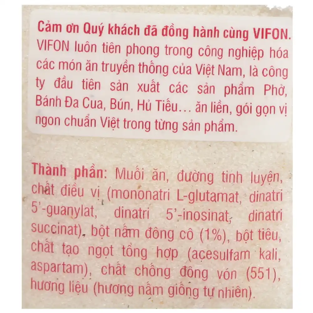 Thùng bột canh tôm/i-ốt/nấm Vifon gói 200g