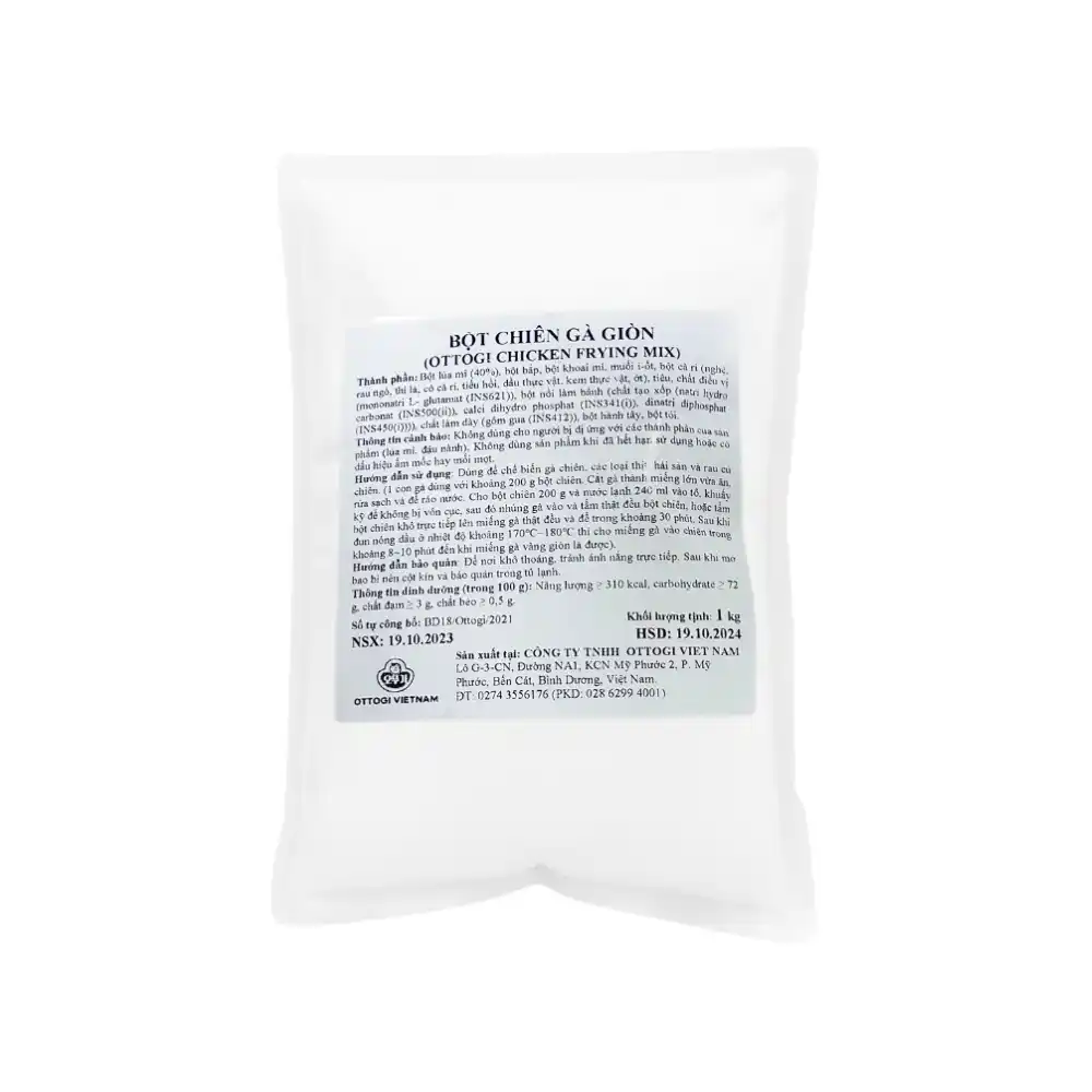 Thùng bột chiên gà giòn Ottogi gói 150g/500g/1kg/2kg