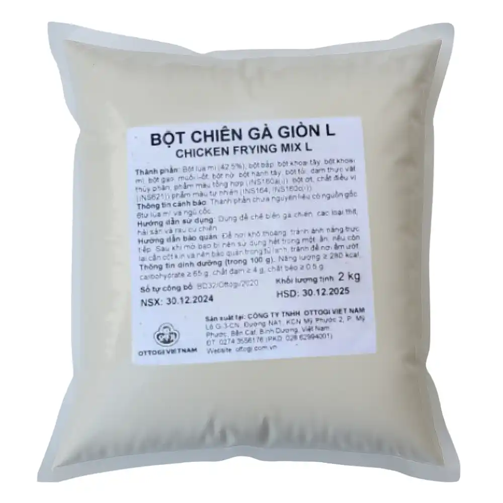 Thùng bột chiên gà giòn Ottogi gói 150g/500g/1kg/2kg