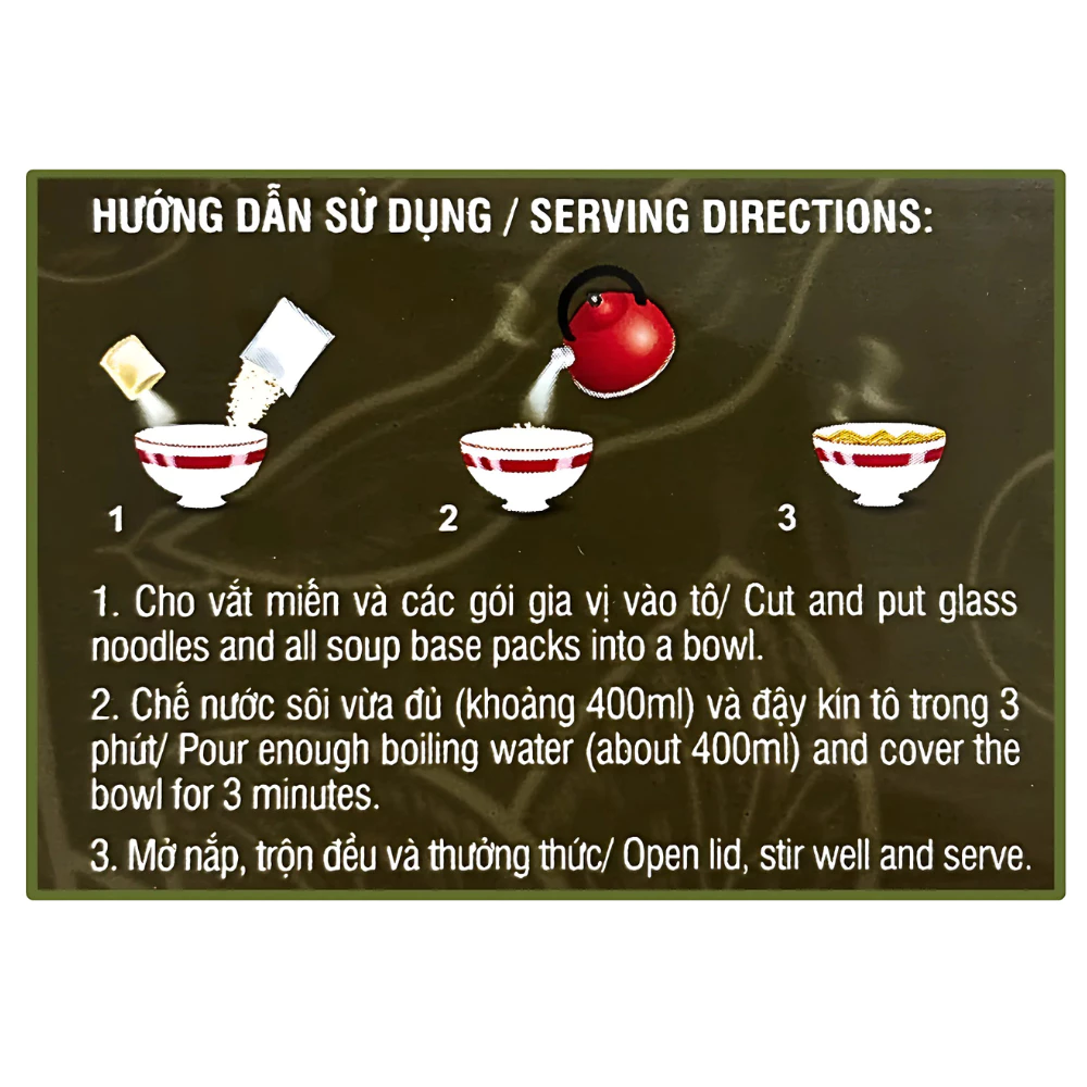 Thùng miến sườn heo/cua Vifon Long Triều gói 68g (chất lượng xuất khẩu)