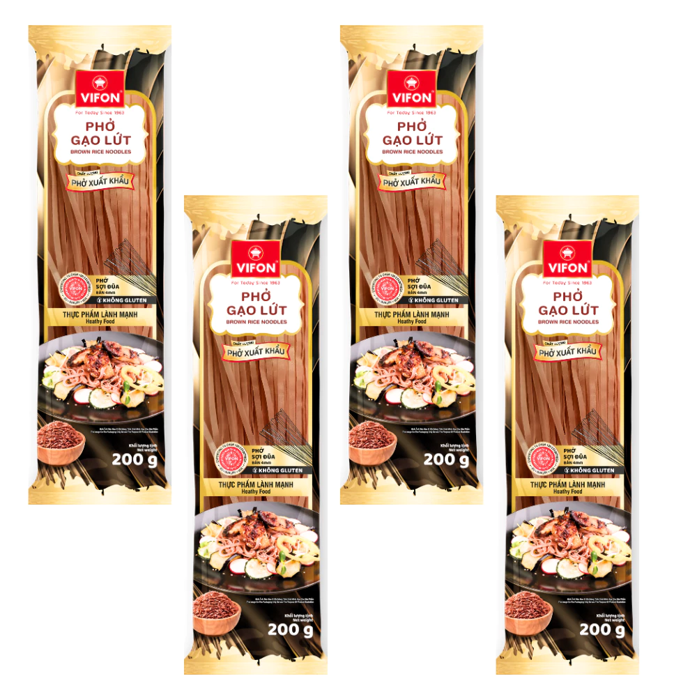 Thùng  phở đũa gạo lứt Vifon gói 200g (chất lượng xuất khẩu)