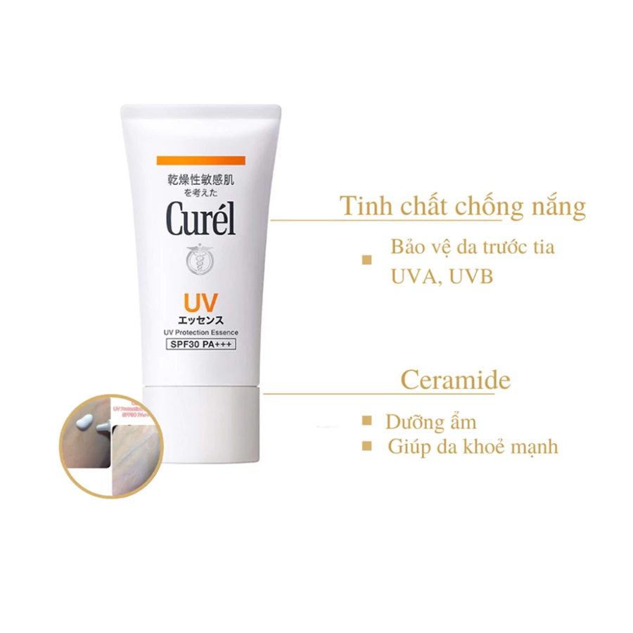 Tinh chất chống nắng Curél mặt & toàn thân cho da khô nhạy cảm 50g