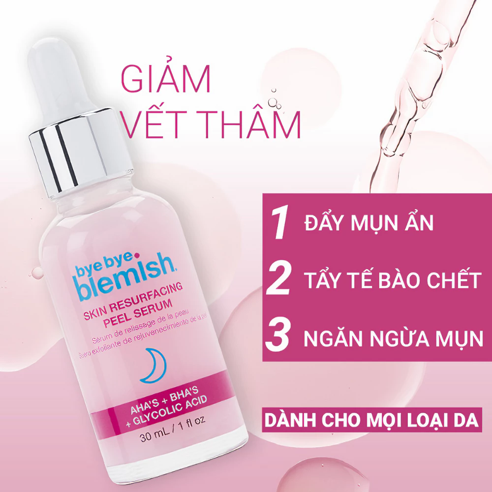 Tinh chất Peel Da Bye Bye Blemish mờ thâm, mịn da 30ml