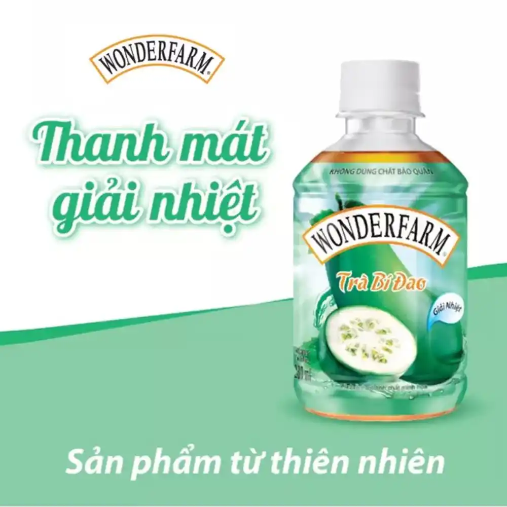 Trà bí đao Wonderfarm chai 280 ml