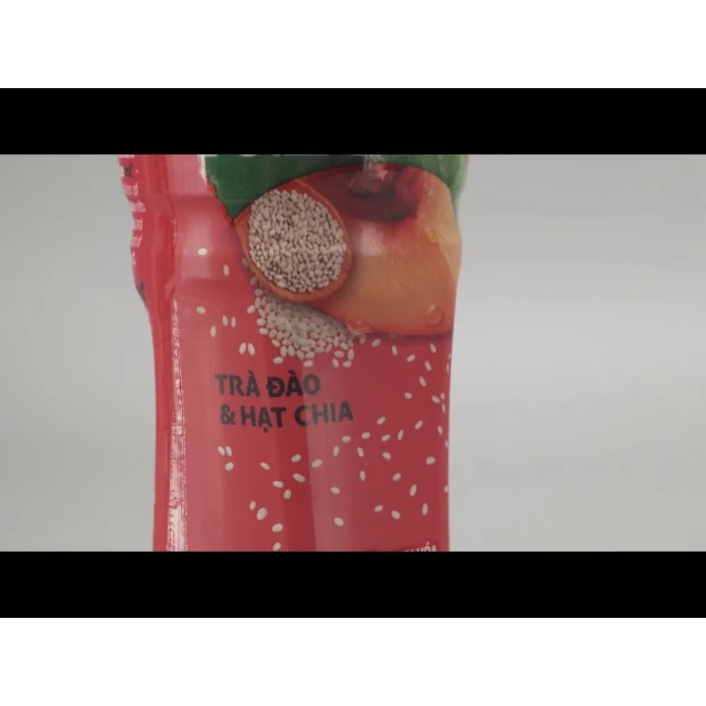 Trà đào hạt chia Fuzetea+ 450ml