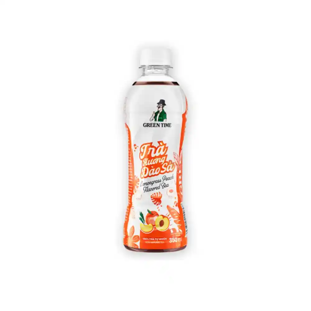 Trà Greentime hương đào sả chai 350ml