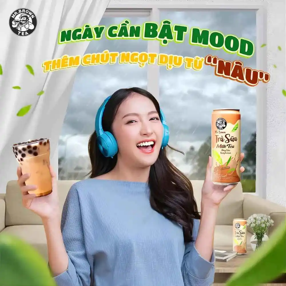 Trà sữa Mr.Brown uống liền lon 320ml