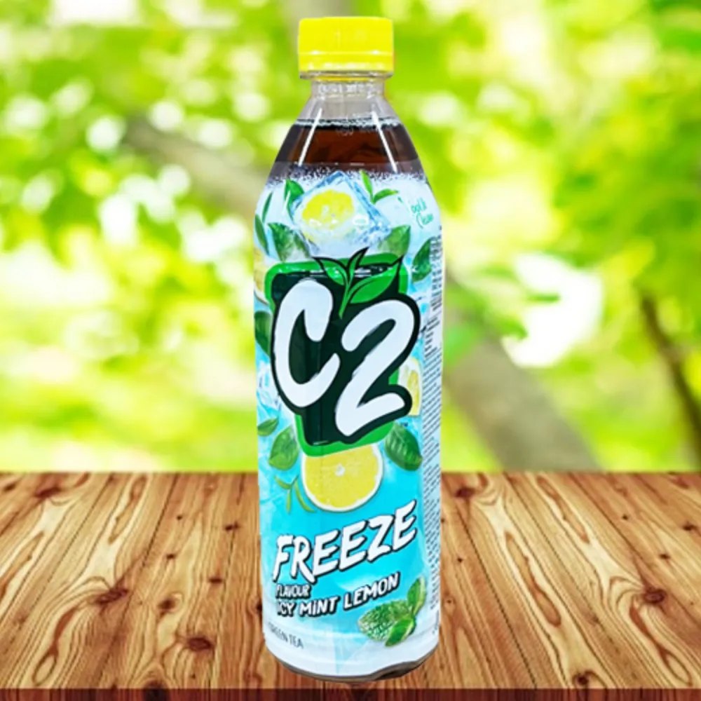 Trà xanh C2 Freeze hương chanh tuyết bạc hà chai 455ml