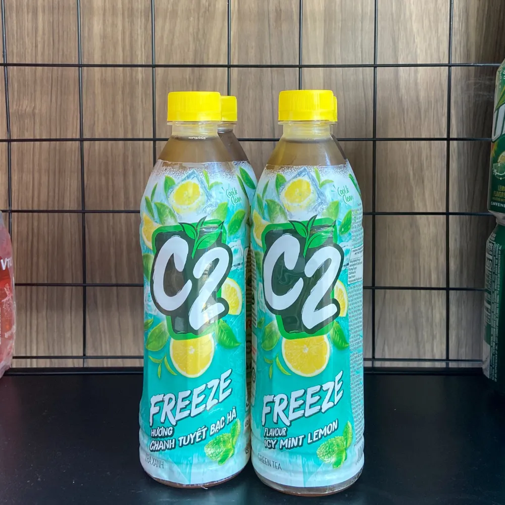 Trà xanh C2 Freeze hương chanh tuyết bạc hà chai 455ml