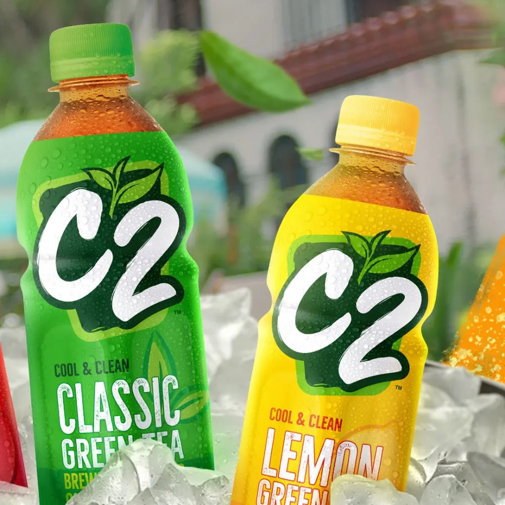 Trà xanh C2 hương chanh chai 355ml