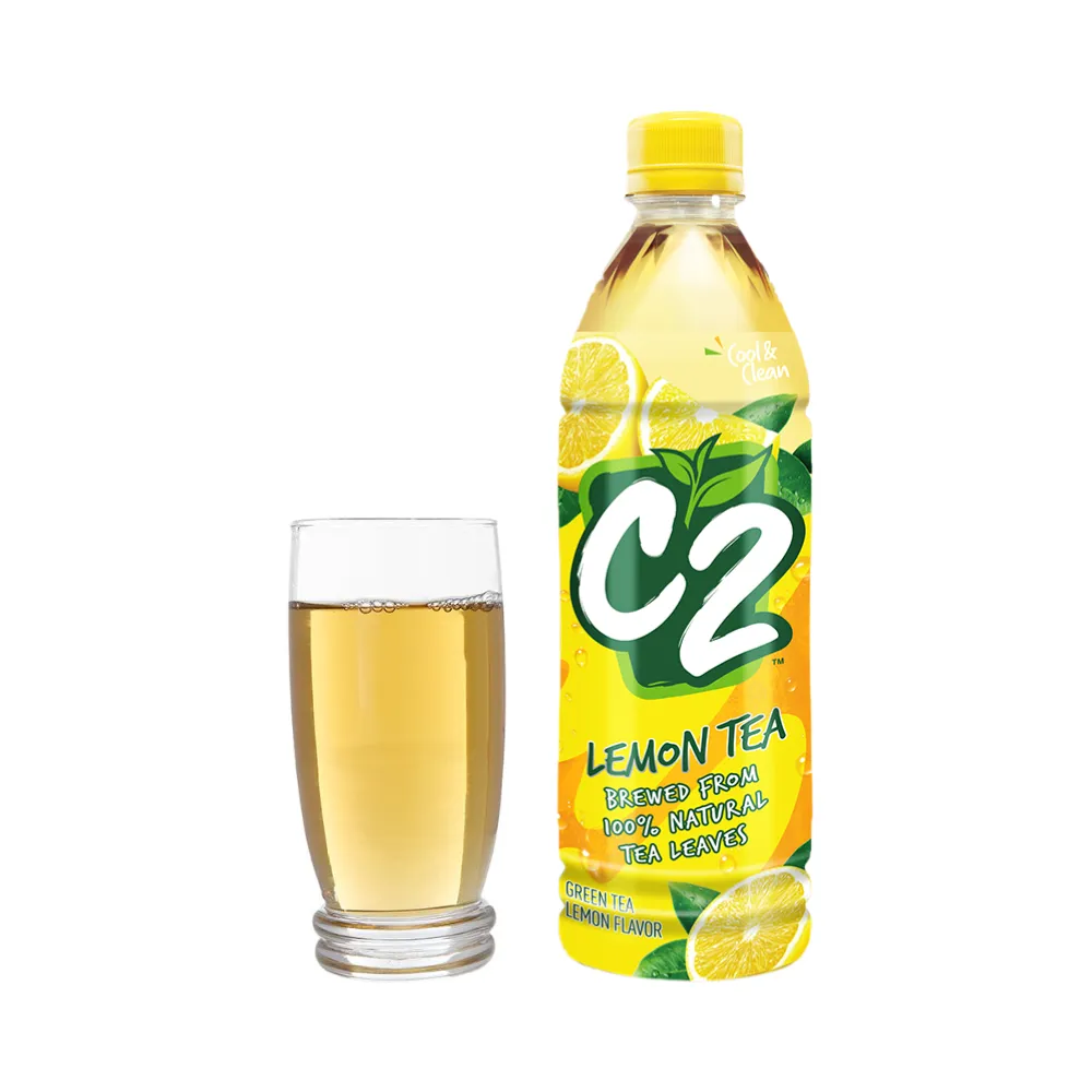 Trà xanh C2 hương chanh chai 455ml