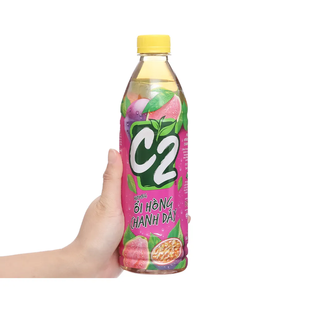 Trà xanh C2 hương ổi hồng chanh dây chai 455ml