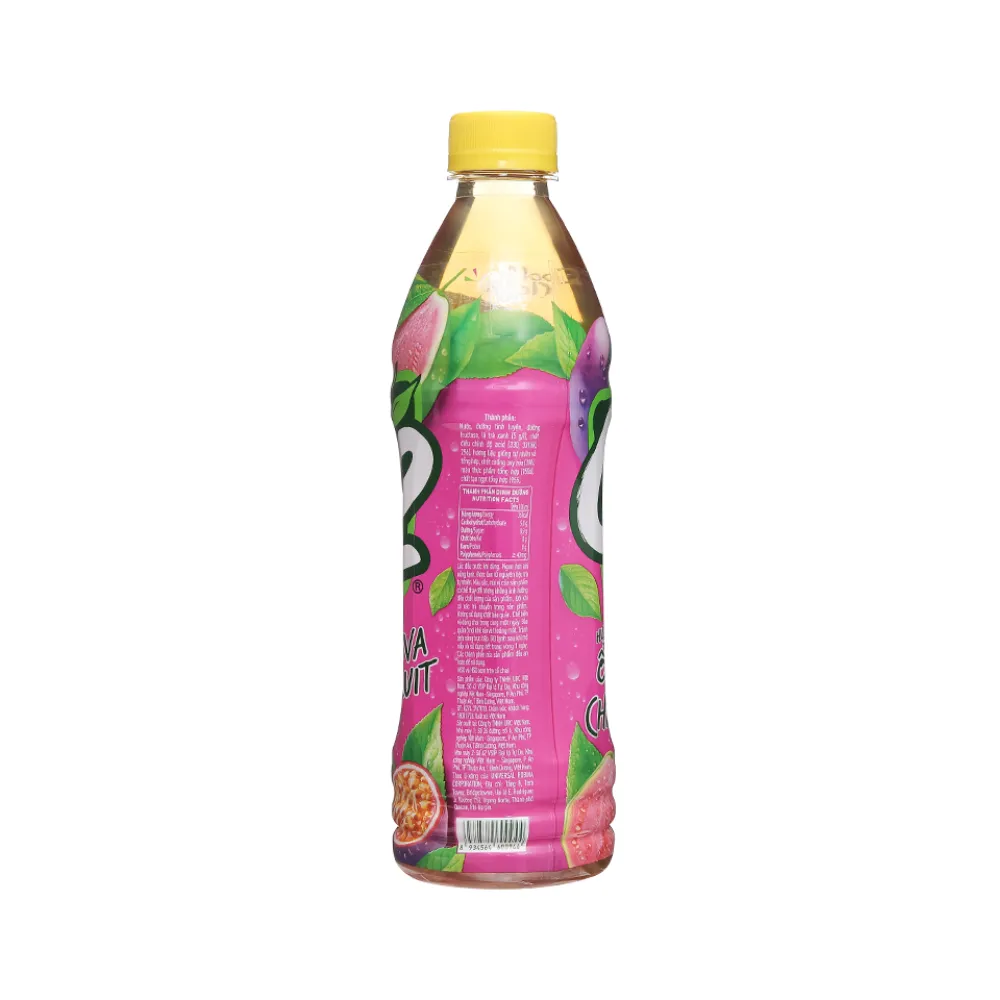 Trà xanh C2 hương ổi hồng chanh dây chai 455ml