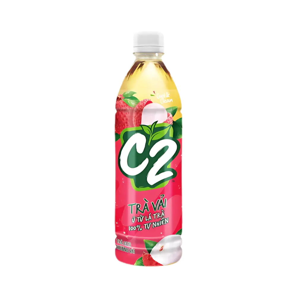 Trà xanh C2 hương vải chai 455ml