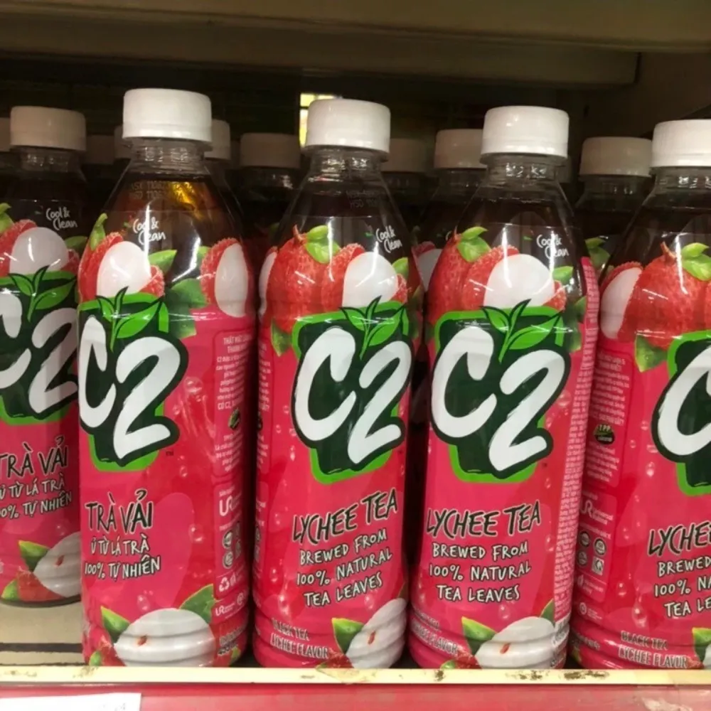 Trà xanh C2 hương vải chai 455ml