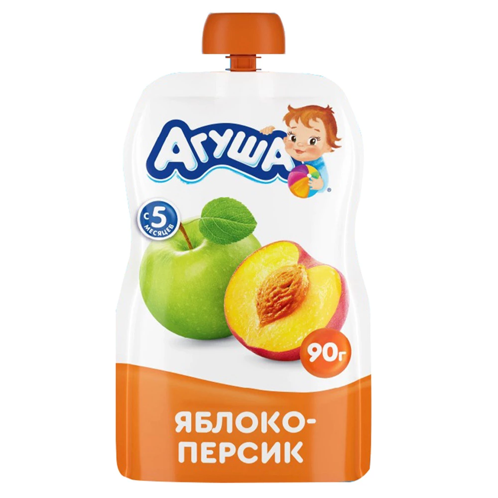 Trái cây nghiền Agusha nhiều vị 90g dành cho bé từ 5 tháng tuổi