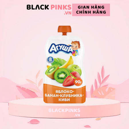 Trái cây nghiền Agusha nhiều vị 90g dành cho bé từ 6 tháng tuổi