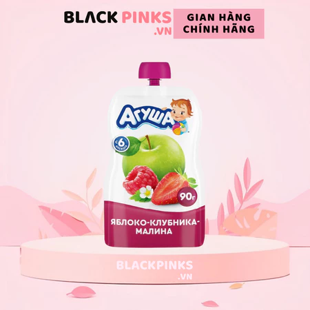 Trái cây nghiền Agusha nhiều vị 90g dành cho bé từ 6 tháng tuổi