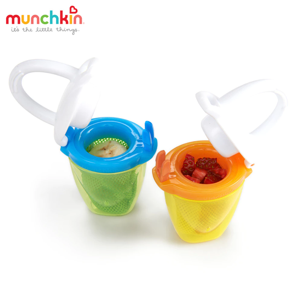 Túi ăn tránh hóc Munchkin có nắp 50g (màu ngẫu nhiên)