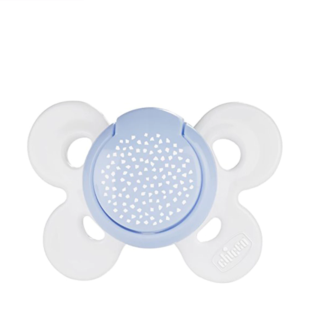 Ty ngậm Silicone Chicco Physio Comfort màu hồng và màu xanh 0-6M