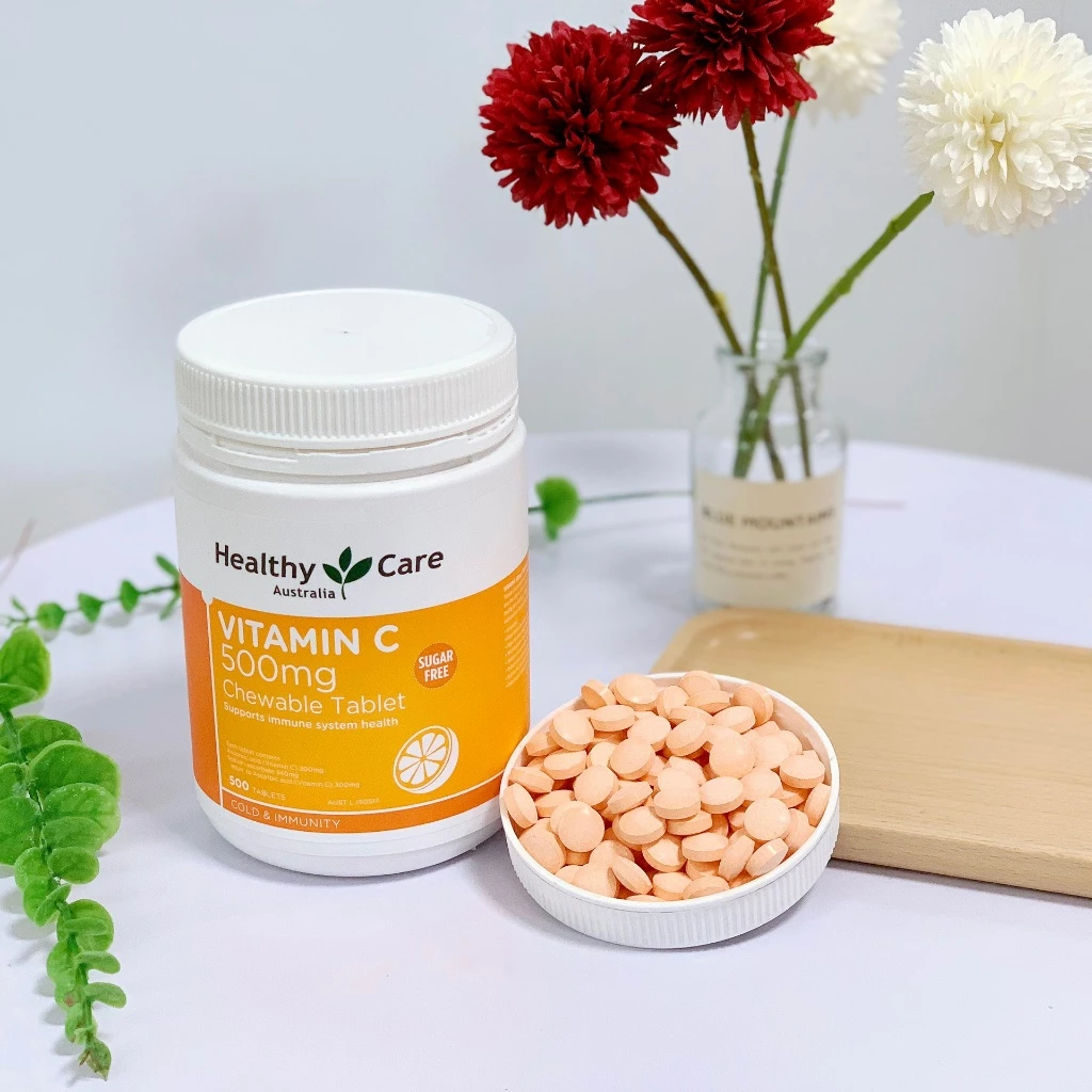 Viên ngậm Vitamin C Healthy Care 500 viên