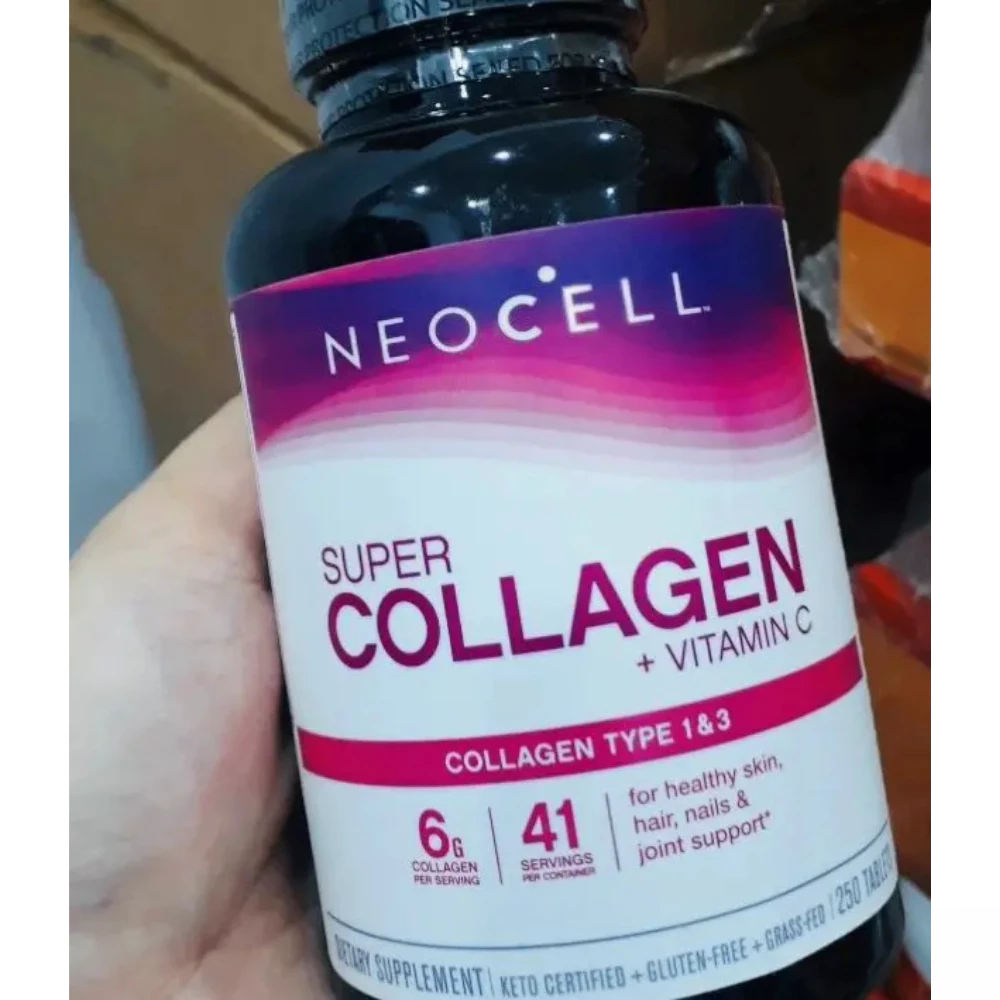 Viên uống Super Collagen + C + Biotin Neocell 6000mg nội địa Mỹ (250 viên)