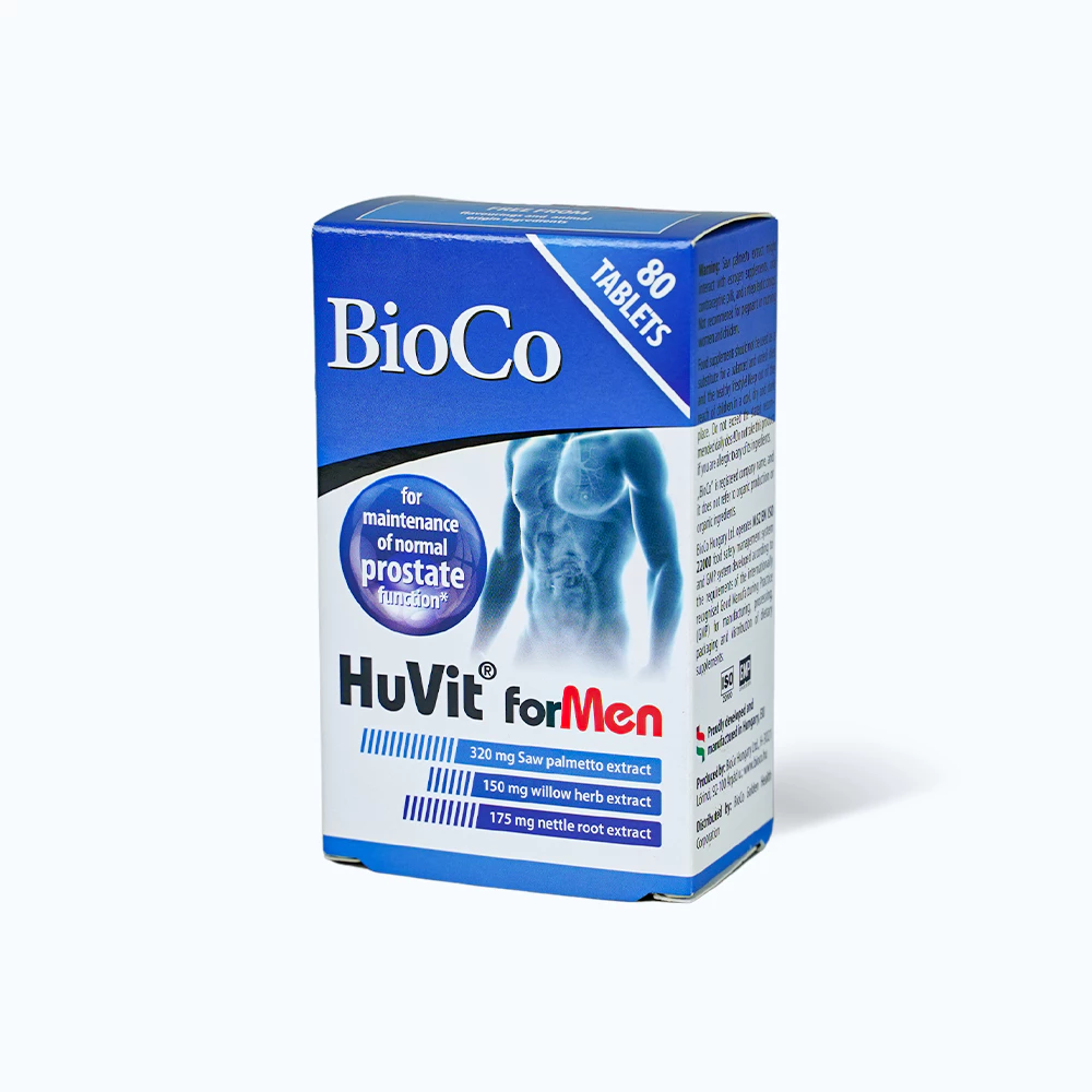 Viên uống Bioco Huvit for Men hỗ trợ sinh lý nam giới (hộp 80 viên)