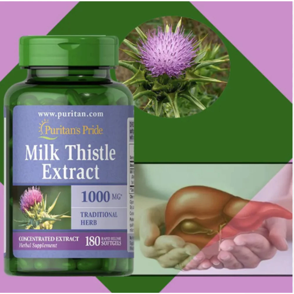 Viên uống bổ gan Milk Thistle Extract 1000mg Puritan’s Pride Mỹ (180 viên)