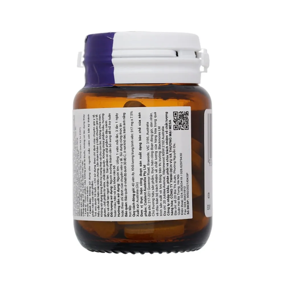 Viên uống bổ não Blackmores ginkgoforte (40 viên)