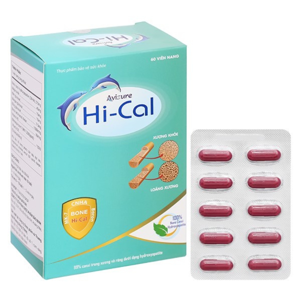 Viên uống bổ sung canxi cho mẹ bầu Avisure Hi-cal (60 viên)