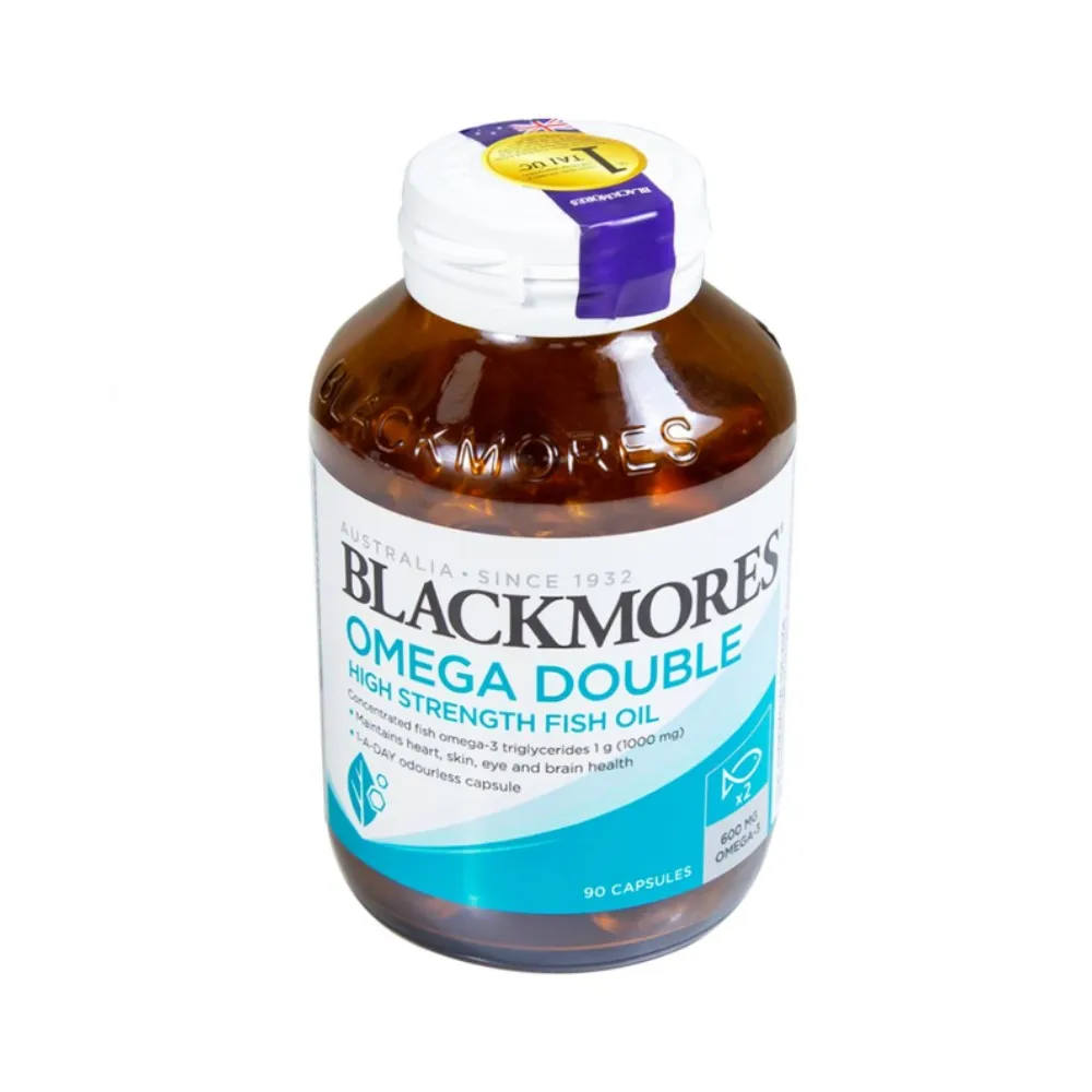 Viên uống bổ sung dầu cá Blackmores omega double high strength fish oil (90 viên)