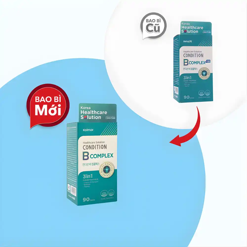 Viên uống bổ sung vitamin B Condition B Complex (Hộp 90 viên)